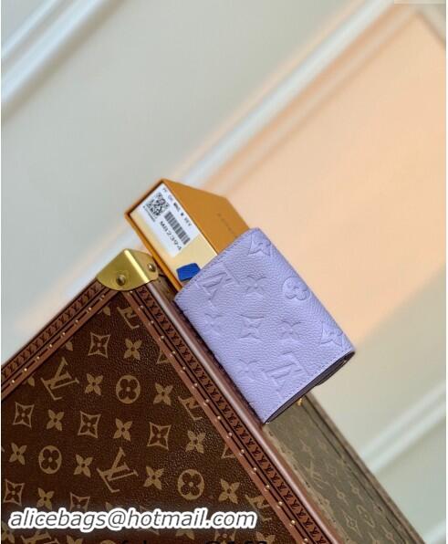 Super Quality Louis Vuitton Monogram Empreinte Rosalie Coin Purse Wallet M82394 Iris Purple