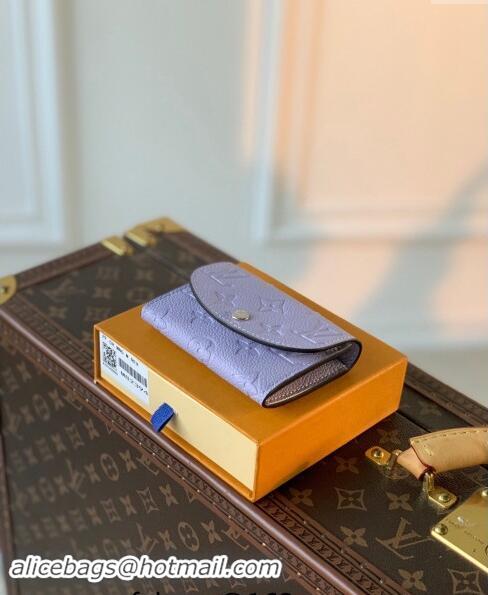 Super Quality Louis Vuitton Monogram Empreinte Rosalie Coin Purse Wallet M82394 Iris Purple