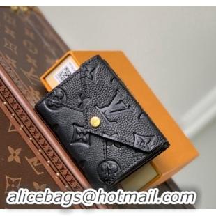 Good Taste /Louis Vuitton Monogram Empreinte Leather Celeste Wallet M82133 Black