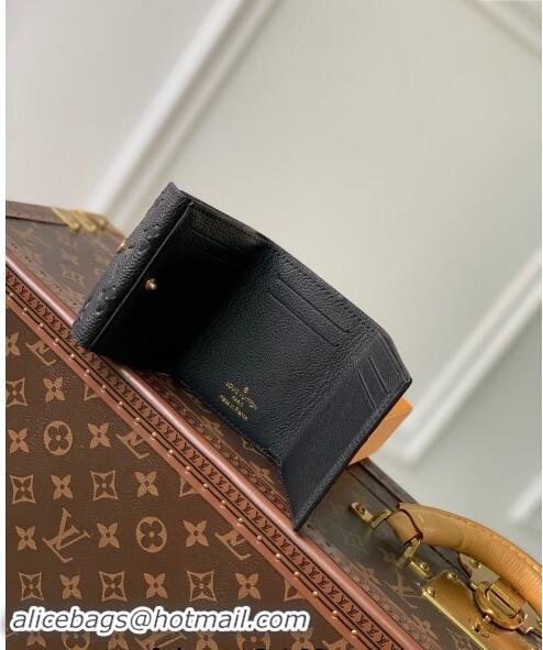 Good Taste /Louis Vuitton Monogram Empreinte Leather Celeste Wallet M82133 Black