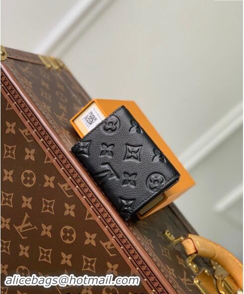 Good Taste /Louis Vuitton Monogram Empreinte Leather Celeste Wallet M82133 Black