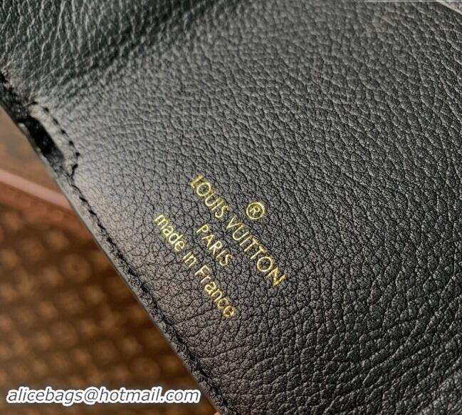 Good Taste /Louis Vuitton Monogram Empreinte Leather Celeste Wallet M82133 Black