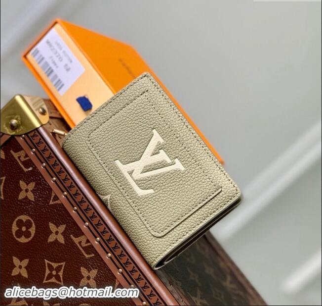 Top Quality Louis Vuitton Monogram Empreinte Leather Clea Wallet M82370 Green