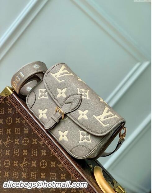 Well Crafted Louis Vuitton Monogram Empreinte Leather Diane Shoulder Bag M46583 Cream White/Beige