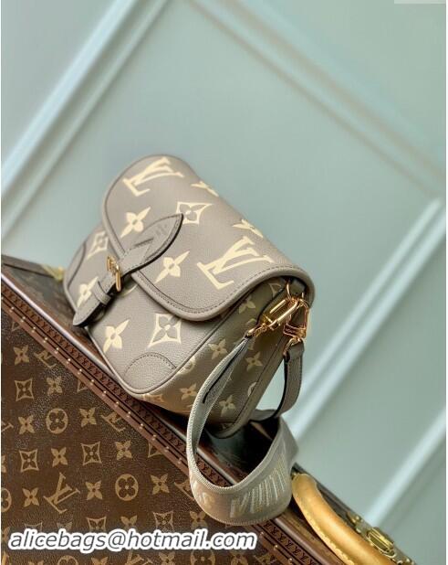 Well Crafted Louis Vuitton Monogram Empreinte Leather Diane Shoulder Bag M46583 Cream White/Beige