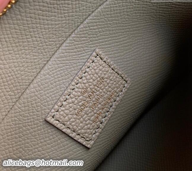 Discount Louis Vuitton Monogram Empreinte Pochette Cosmetique PM Pouch M82493 Kaki Green/White