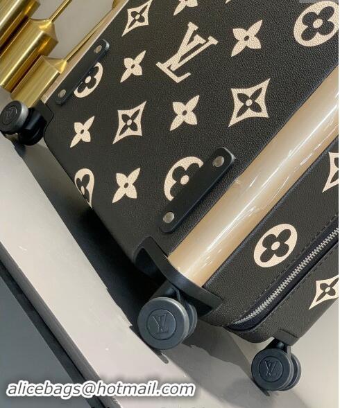 Well Crafted Louis Vuitton Monogram Empreinte Horizon 55 Luggage Travel Bag 1102 Black