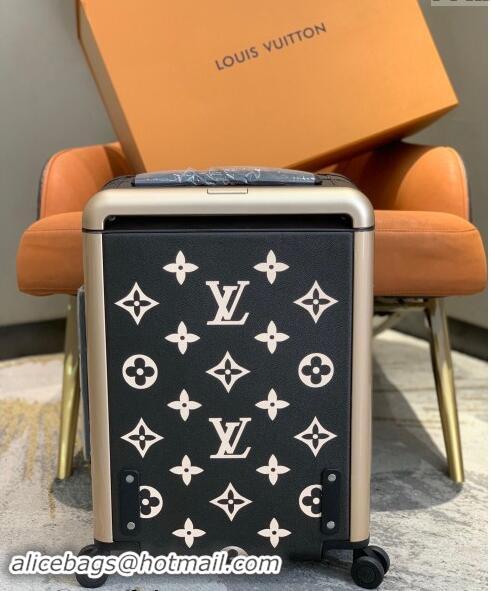 Well Crafted Louis Vuitton Monogram Empreinte Horizon 55 Luggage Travel Bag 1102 Black