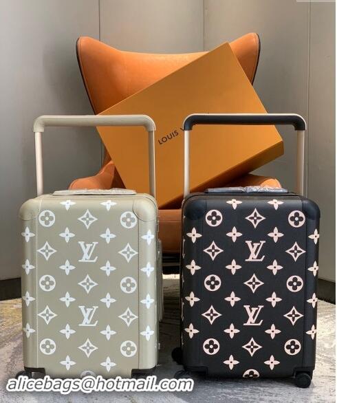 Top Design Louis Vuitton Monogram Empreinte Horizon 55 Luggage Travel Bag 1102 Grey