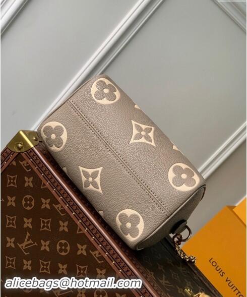 Well Crafted Louis Vuitton Speedy Bandouliere 20 Bag in Bicolor Empreinte Monogram Leather M46575 Grey