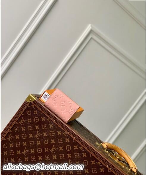 Top Grade Louis Vuitton Monogram Empreinte Leather Rosalie Coin Purse Wallet M82928 Pink