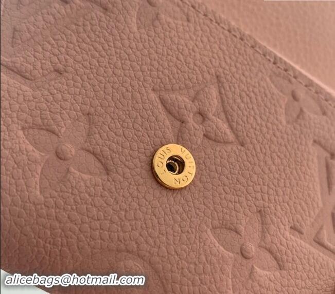 Top Grade Louis Vuitton Monogram Empreinte Leather Rosalie Coin Purse Wallet M82928 Pink