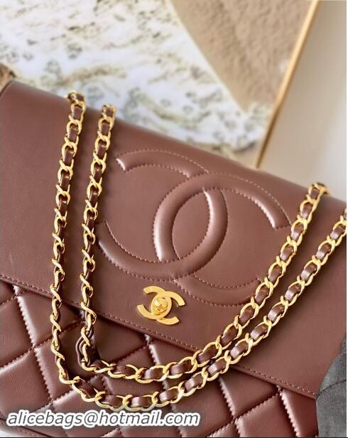 Buy Discount Chanel Vintage Flap Bag in Grained Calfskin 2215 Brown 2024