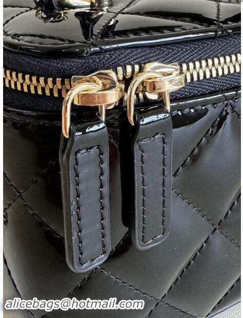 ​Top Grade Chanel Clutch with Chain in Patent Calfskin Bag AP2199 Black 2024