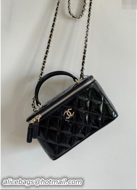 ​Top Grade Chanel Clutch with Chain in Patent Calfskin Bag AP2199 Black 2024