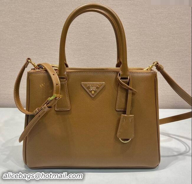 Inexpensive Prada Galleria Saffiano Leather Medium Bag 1BA863 Brown 2024