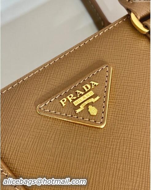 Inexpensive Prada Galleria Saffiano Leather Medium Bag 1BA863 Brown 2024