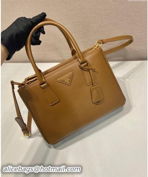 Inexpensive Prada Galleria Saffiano Leather Medium Bag 1BA863 Brown 2024