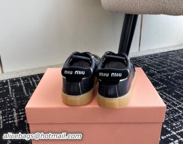 Best Product Miu Miu Suede and Leather Sneakers Black 719098