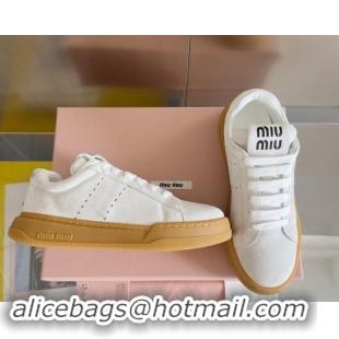 Good Quality Miu Miu Suede Sneakers White 719103