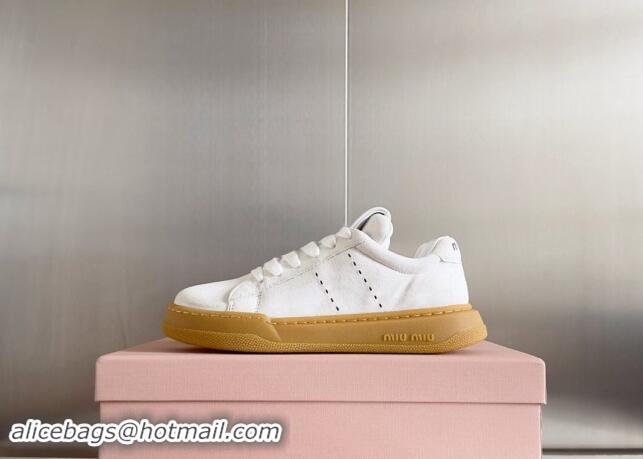 Good Quality Miu Miu Suede Sneakers White 719103