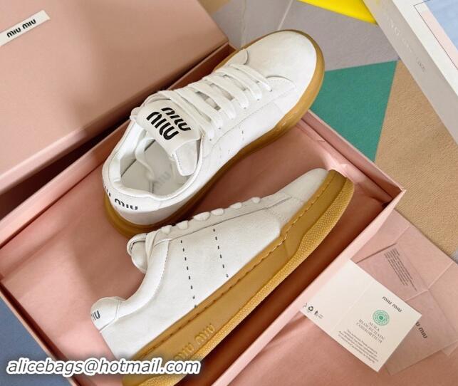 Good Quality Miu Miu Suede Sneakers White 719103