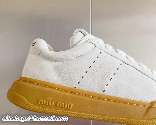 Good Quality Miu Miu Suede Sneakers White 719103