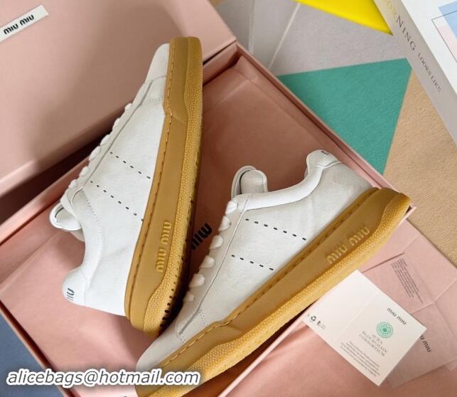 Good Quality Miu Miu Suede Sneakers White 719103