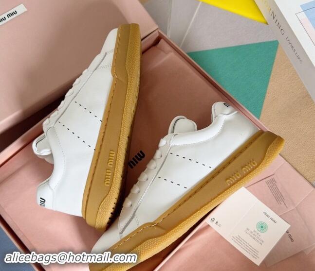 Grade Quality Miu Miu Leather Sneakers White 719107