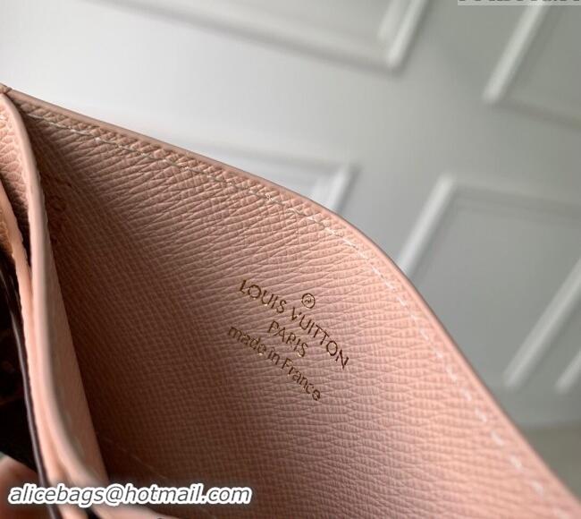 Promotional Louis Vuitton LV Charms Card Holder in Monogram Canvas and Leather M82739 Nude Pink