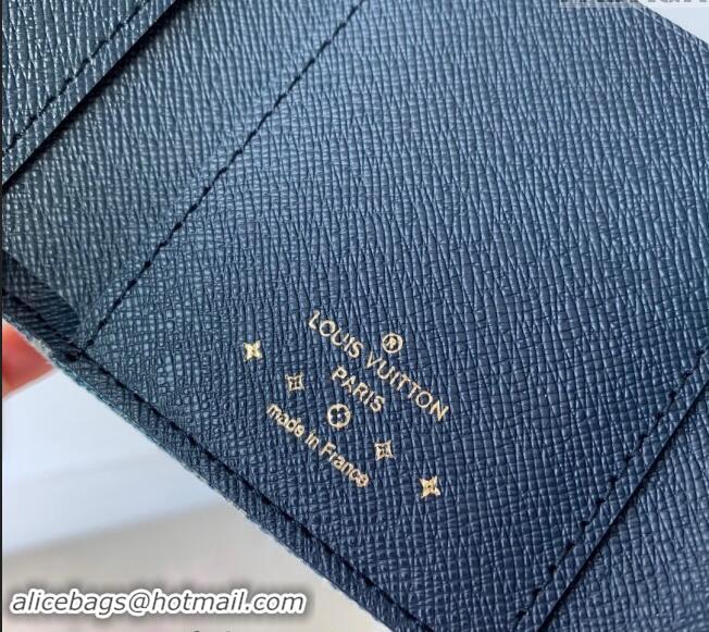 Top Grade Louis Vuitton New LV Remix Victorine Wallet in Blue Monogram Denim M82959 2024