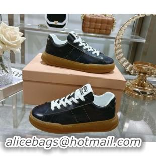 Low Price Miu Miu Suede Sneakers Black 813087