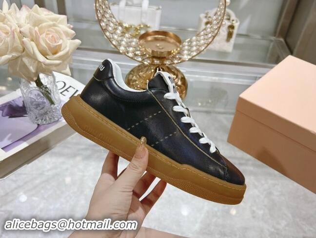 Low Price Miu Miu Suede Sneakers Black 813087