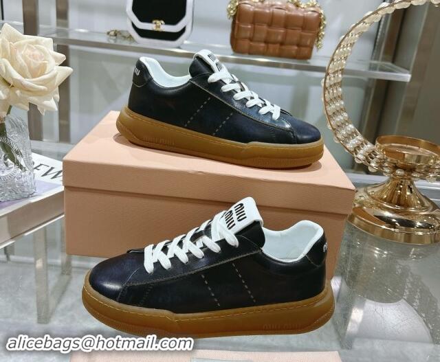 Low Price Miu Miu Suede Sneakers Black 813087