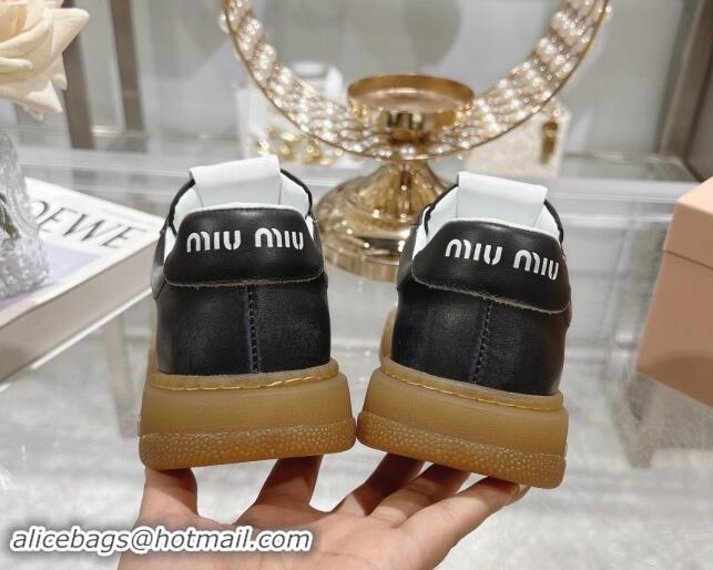 Low Price Miu Miu Suede Sneakers Black 813087