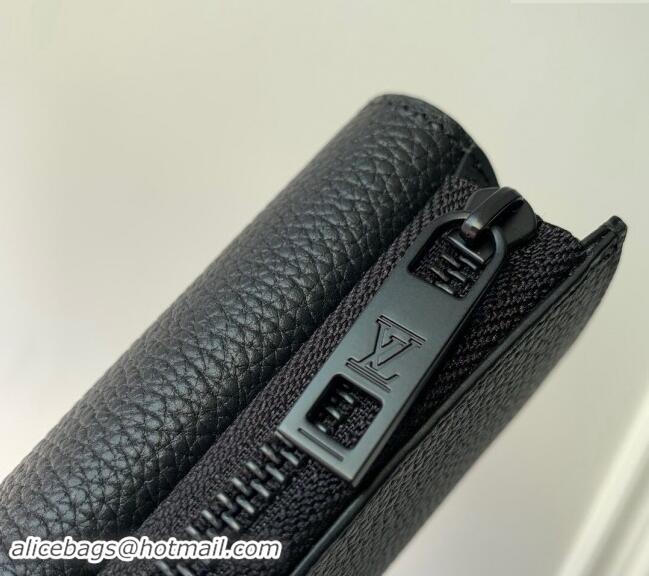 ​Big Discount Louis Vuitton Slender Pilot Wallet in LV Aerogram Leather M81740 Black 2024