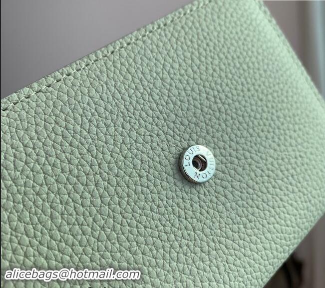 Good Taste Louis Vuitton Slender Pilot Wallet in LV Aerogram Leather M81740 Sage Green 2024