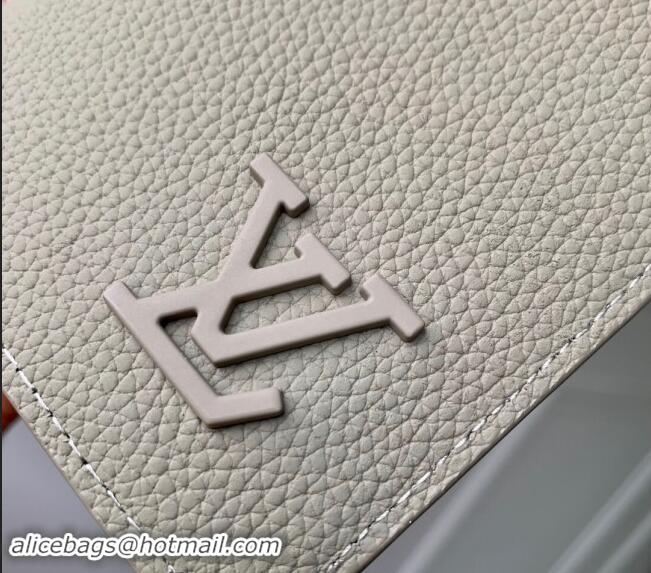 Famous Brand Louis Vuitton Brazza Wallet in Grained Leather M69980 Sage Green 2024