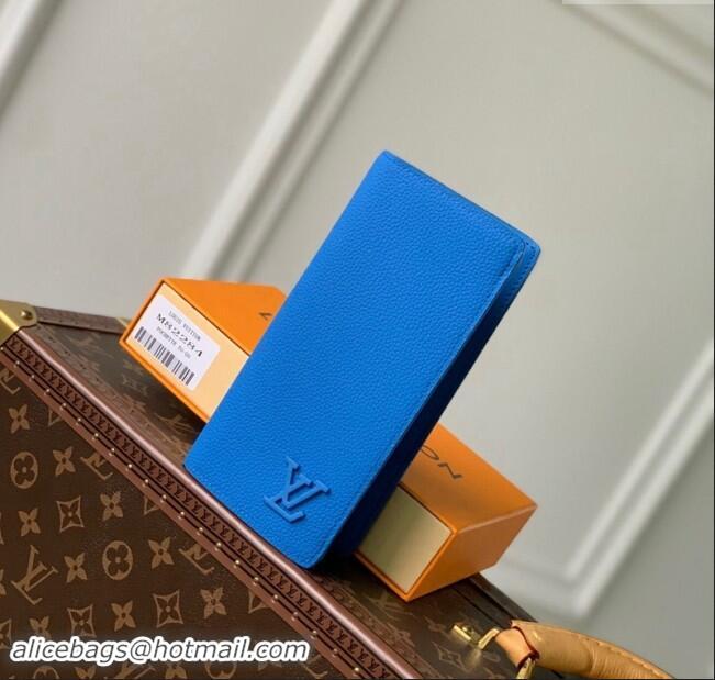 Inexpensive Louis Vuitton Brazza Wallet in Grained Leather M69980 Blue 2024