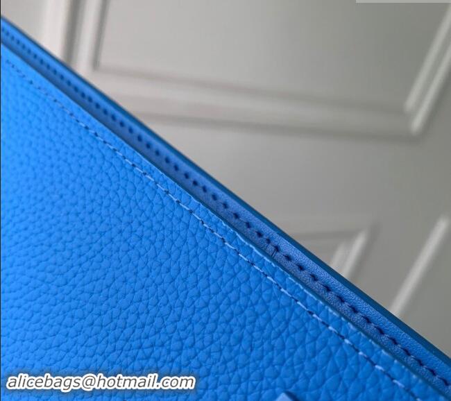 Inexpensive Louis Vuitton Brazza Wallet in Grained Leather M69980 Blue 2024