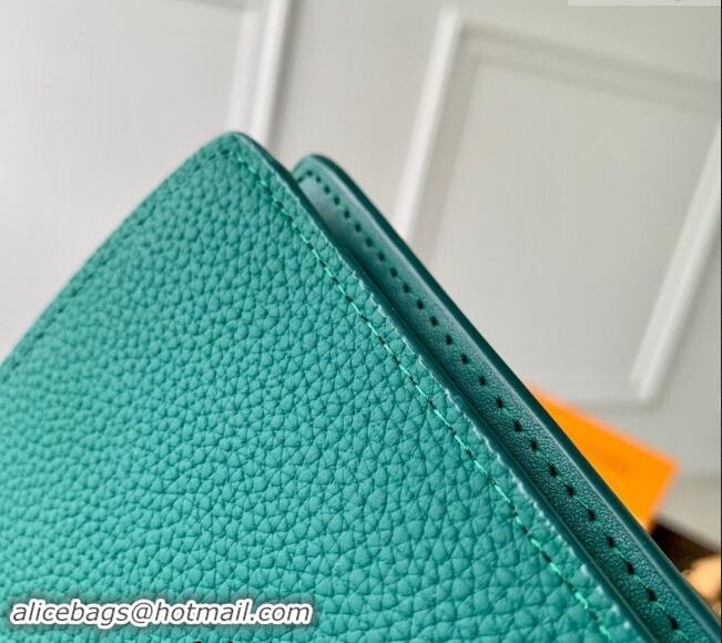 Buy Discount Louis Vuitton Brazza Wallet in Grained Leather M69980 Green 2024