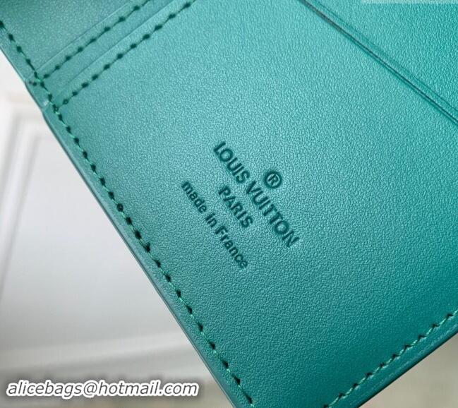 Buy Discount Louis Vuitton Brazza Wallet in Grained Leather M69980 Green 2024