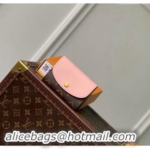 Famous Brand Louis Vuitton Rosalie Coin Purse Wallet in Monogram Canvas and Pink Leather M82333 2024