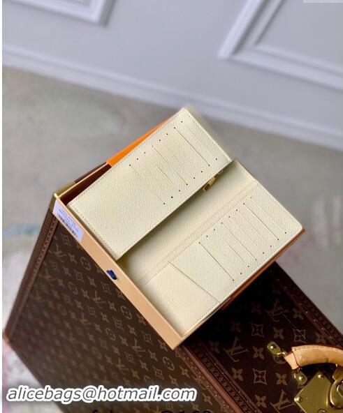 Best Price Louis Vuitton Brazza Wallet in Monogram Craggy Canvas M83335 Vanilla White 2024