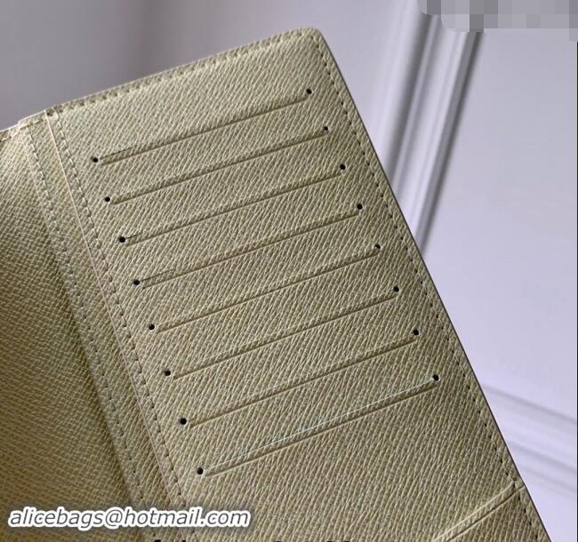 Best Price Louis Vuitton Brazza Wallet in Monogram Craggy Canvas M83335 Vanilla White 2024