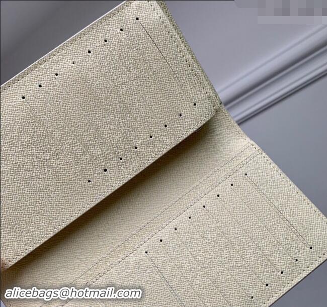 Best Price Louis Vuitton Brazza Wallet in Monogram Craggy Canvas M83335 Vanilla White 2024