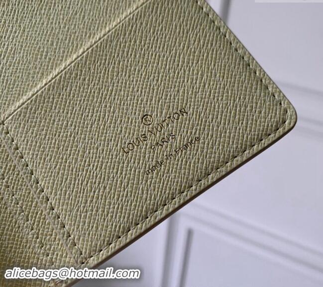 Best Price Louis Vuitton Brazza Wallet in Monogram Craggy Canvas M83335 Vanilla White 2024