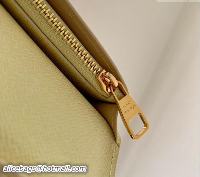 Best Price Louis Vuitton Brazza Wallet in Monogram Craggy Canvas M83335 Vanilla White 2024