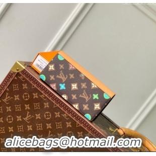 New Fashion Louis Vuitton Brazza Wallet in Monogram Craggy Canvas M83335 Chocolate Brown 2024