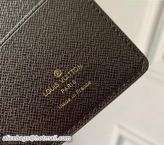 New Fashion Louis Vuitton Brazza Wallet in Monogram Craggy Canvas M83335 Chocolate Brown 2024